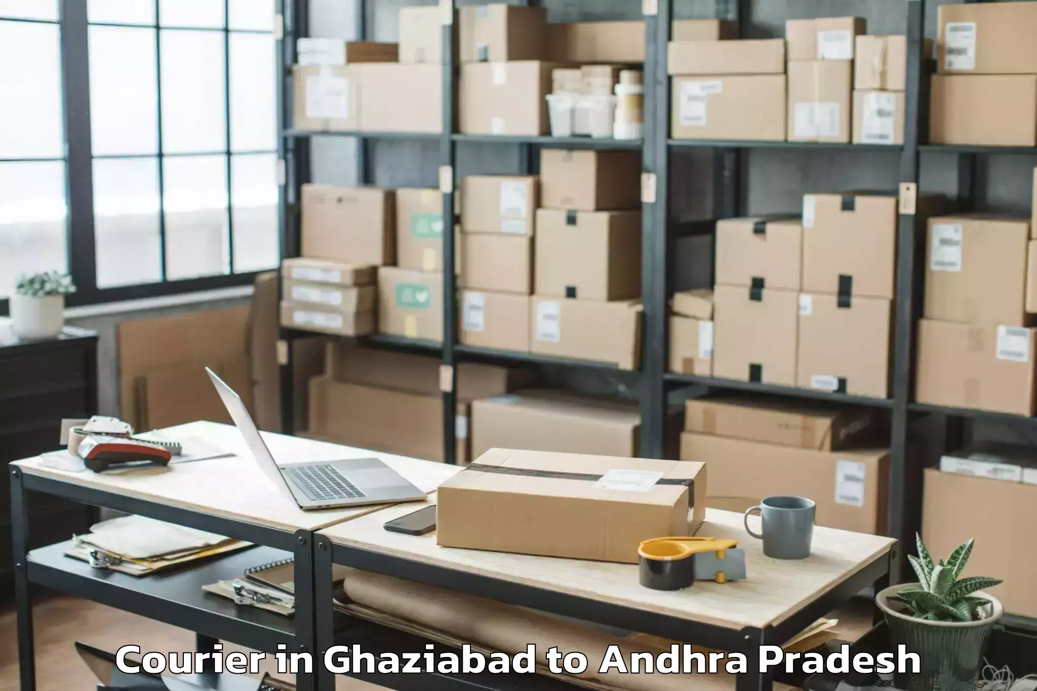 Leading Ghaziabad to Kollipara Courier Provider